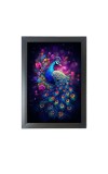 Beautiful Beautiful Peacock Photo Frame - 11x15 Inch Black 1-Inch Frame with Mount Paper - Perfect for Home Decor, Living Room & Office