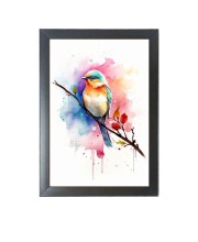 Beautiful Beautiful Bird Photo Frame - 11x15 Inch Black 1-Inch Frame with Mount Paper - Perfect for Home Decor, Living Room & Office