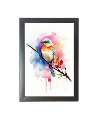 Beautiful Beautiful Bird Photo Frame - 11x15 Inch Black 1-Inch Frame with Mount Paper - Perfect for Home Decor, Living Room & Office