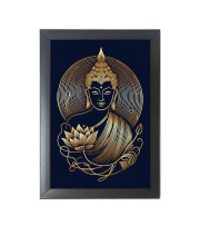 Beautiful Beautiful Buddha Photo Frame - 11x15 Inch Black 1-Inch Frame with Mount Paper - Perfect for Home Decor, Living Room & Office