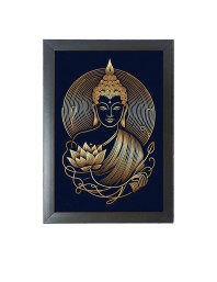 Beautiful Beautiful Buddha Photo Frame - 11x15 Inch Black 1-Inch Frame with Mount Paper - Perfect for Home Decor, Living Room & Office