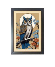 Beautiful Beautiful Owl Photo Frame - 11x15 Inch Black 1-Inch Frame with Mount Paper - Perfect for Home Decor, Living Room & Office