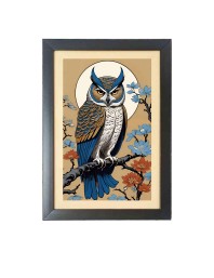 Beautiful Beautiful Owl Photo Frame - 11x15 Inch Black 1-Inch Frame with Mount Paper - Perfect for Home Decor, Living Room & Office