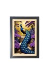 Beautiful Beautiful Peacock Photo Frame - 11x15 Inch Black 1-Inch Frame with Mount Paper - Perfect for Home Decor, Living Room & Office