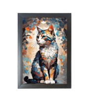 Beautiful Beautiful Cat Photo Frame - 11x15 Inch Black 1-Inch Frame with Mount Paper - Perfect for Home Decor, Living Room & Office