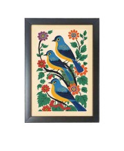 Beautiful Beautiful Birds Photo Frame - 11x15 Inch Black 1-Inch Frame with Mount Paper - Perfect for Home Decor, Living Room & Office
