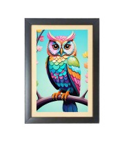 Beautiful Beautiful Owl Photo Frame - 11x15 Inch Black 1-Inch Frame with Mount Paper - Perfect for Home Decor, Living Room & Office