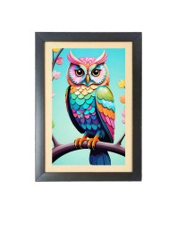Beautiful Beautiful Owl Photo Frame - 11x15 Inch Black 1-Inch Frame with Mount Paper - Perfect for Home Decor, Living Room & Office