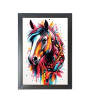 Beautiful Beautiful Horse Photo Frame - 11x15 Inch Black 1-Inch Frame with Mount Paper - Perfect for Home Decor, Living Room & Office