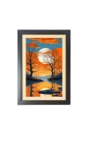 Beautiful Beautiful Sunset Tree Photo Frame - 11x15 Inch Black 1-Inch Frame with Mount Paper - Perfect for Home Decor, Living Room & Office