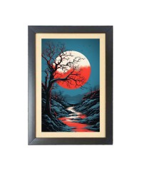 Beautiful Beautiful Tree Photo Frame - 11x15 Inch Black 1-Inch Frame with Mount Paper - Perfect for Home Decor, Living Room & Office