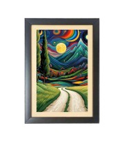 Beautiful Beautiful Mountain Photo Frame - 11x15 Inch Black 1-Inch Frame with Mount Paper - Perfect for Home Decor, Living Room & Office