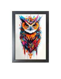 Beautiful Beautiful Owl Photo Frame - 11x15 Inch Black 1-Inch Frame with Mount Paper - Perfect for Home Decor, Living Room & Office