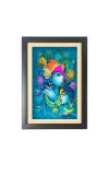 Beautiful Beautiful Radha Krishna Photo Frame - 11x15 Inch Black 1-Inch Frame with Mount Paper - Perfect for Home Decor, Living Room & Office
