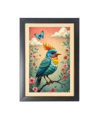 Beautiful Beautiful Bird Photo Frame - 11x15 Inch Black 1-Inch Frame with Mount Paper - Perfect for Home Decor, Living Room & Office