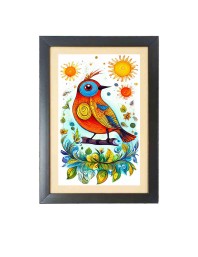 Beautiful Beautiful Bird Photo Frame - 11x15 Inch Black 1-Inch Frame with Mount Paper - Perfect for Home Decor, Living Room & Office