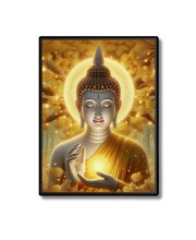 Buddha Laminated Photo  - 5x7 Inches, Divine Blessings for Home & Office and Temple Decoration