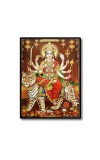 Maa Durga Laminated Photo  - 5x7 Inches, Divine Blessings for Home & Office and Temple Decoration