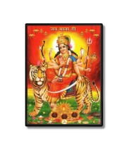 Maa Durga Laminated Photo  - 5x7 Inches, Divine Blessings for Home & Office and Temple Decoration