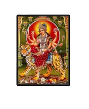 Maa Durga Laminated Photo  - 5x7 Inches, Divine Blessings for Home & Office and Temple Decoration