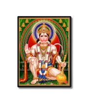 Sri Hanuman Laminated Photo  - 5x7 Inches, Divine Blessings for Home & Office and Temple Decoration