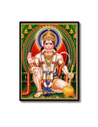 Sri Hanuman Laminated Photo  - 5x7 Inches, Divine Blessings for Home & Office and Temple Decoration