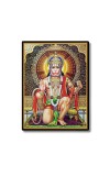 Sri Hanuman Laminated Photo  - 5x7 Inches, Divine Blessings for Home & Office and Temple Decoration