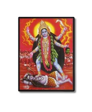 Maa Kali Laminated Photo  - 5x7 Inches, Divine Blessings for Home & Office and Temple Decoration