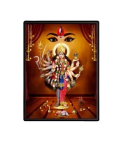 Maa Kali and Maa Durga  Laminated Photo  - 5x7 Inches, Divine Blessings for Home & Office and Temple Decoration