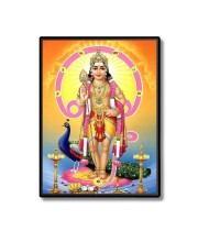 Kartikeya Laminated Photo  - 5x7 Inches, Divine Blessings for Home & Office and Temple Decoration