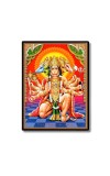 Panchamukhi Sri Hanuman Laminated Photo  - 5x7 Inches, Divine Blessings for Home & Office and Temple Decoration