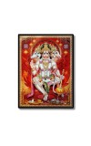 Panchamukhi Sri Hanuman Laminated Photo  - 5x7 Inches, Divine Blessings for Home & Office and Temple Decoration