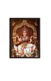 Maa Saraswati Laminated Photo  - 5x7 Inches, Divine Blessings for Home & Office and Temple Decoration