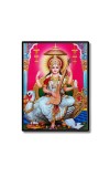 Maa Saraswati Laminated Photo  - 5x7 Inches, Divine Blessings for Home & Office and Temple Decoration