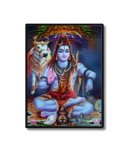 Shiva Laminated Photo  - 5x7 Inches, Divine Blessings for Home & Office and Temple Decoration