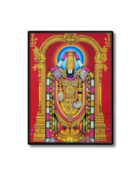 Lord Lord Tirupati Balaji Laminated Photo  - 5x7 Inches, Divine Blessings for Home & Office and Temple Decoration