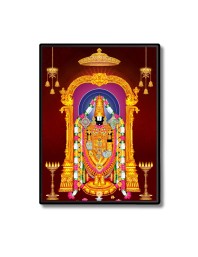 Lord Lord Tirupati Balaji Laminated Photo  - 5x7 Inches, Divine Blessings for Home & Office and Temple Decoration