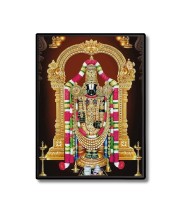 Lord Lord Tirupati Balaji Laminated Photo  - 5x7 Inches, Divine Blessings for Home & Office and Temple Decoration