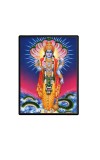 Lord Vishnu Laminated Photo  - 5x7 Inches, Divine Blessings for Home & Office and Temple Decoration