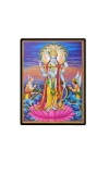 Lord Vishnu Laminated Photo  - 5x7 Inches, Divine Blessings for Home & Office and Temple Decoration