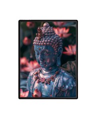 Buddha Laminated Photo  - 5x7 Inches, Divine Blessings for Home & Office and Temple Decoration