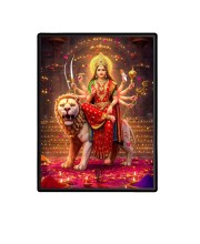 Maa Durga Laminated Photo  - 5x7 Inches, Divine Blessings for Home & Office and Temple Decoration