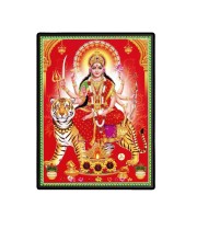 Maa Durga Laminated Photo  - 5x7 Inches, Divine Blessings for Home & Office and Temple Decoration