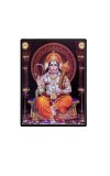 Sri Hanuman Laminated Photo  - 5x7 Inches, Divine Blessings for Home & Office and Temple Decoration