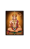 Sri Hanuman Laminated Photo  - 5x7 Inches, Divine Blessings for Home & Office and Temple Decoration
