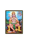 Sri Hanuman Laminated Photo  - 5x7 Inches, Divine Blessings for Home & Office and Temple Decoration