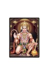 Sri Hanuman Laminated Photo  - 5x7 Inches, Divine Blessings for Home & Office and Temple Decoration