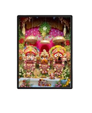 Lord Jagannath Laminated Photo  - 5x7 Inches, Divine Blessings for Home & Office and Temple Decoration