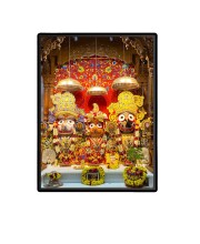 Lord Jagannath Laminated Photo  - 5x7 Inches, Divine Blessings for Home & Office and Temple Decoration