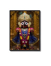 Lord Jagannath Laminated Photo  - 5x7 Inches, Divine Blessings for Home & Office and Temple Decoration